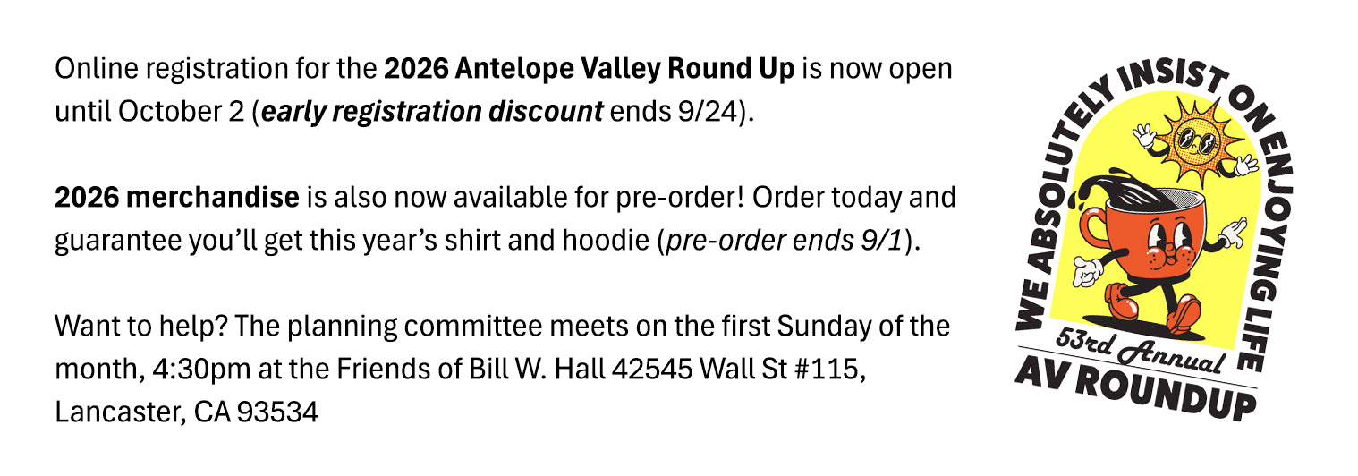Alcoholics Anonymous Antelope Valley California